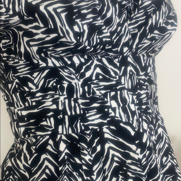 Nanette Lepore Cotton Silk Black White Dress - Picture 8 of 13